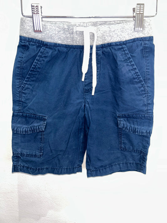 Blue shorts w grey waistband 5y