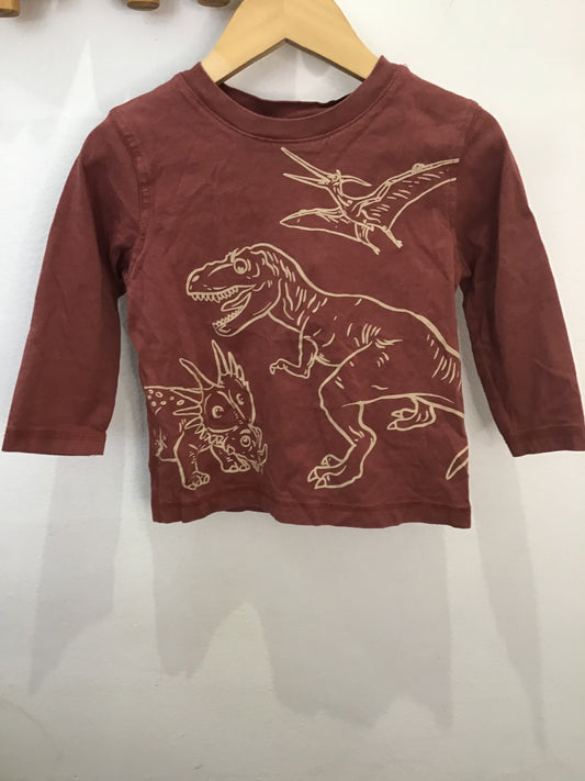 Mauve dinos longsleeve 2y