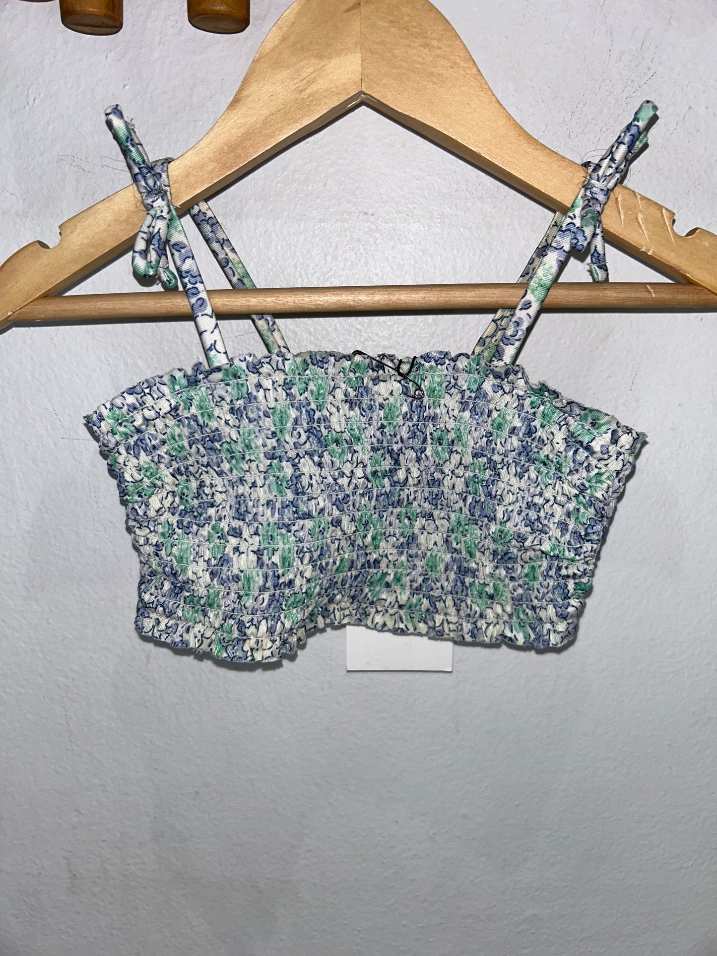Blue floral bikini 18-24m