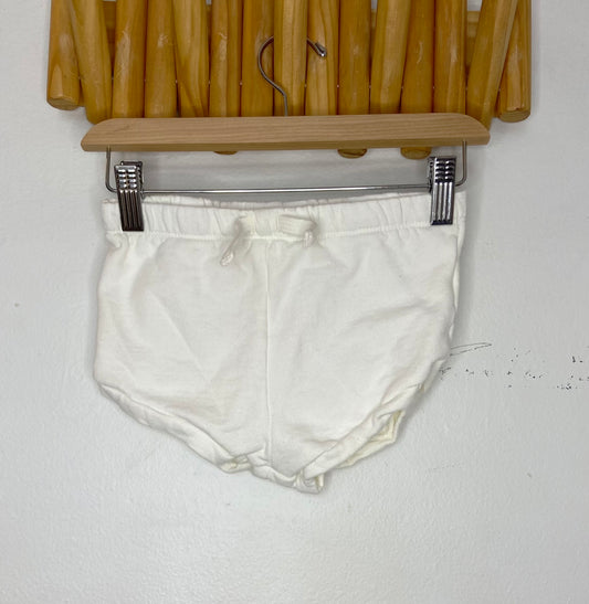 White jogger short shorts 18-24m