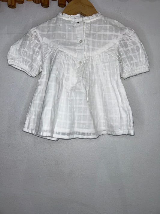 White mini dress 12-18m