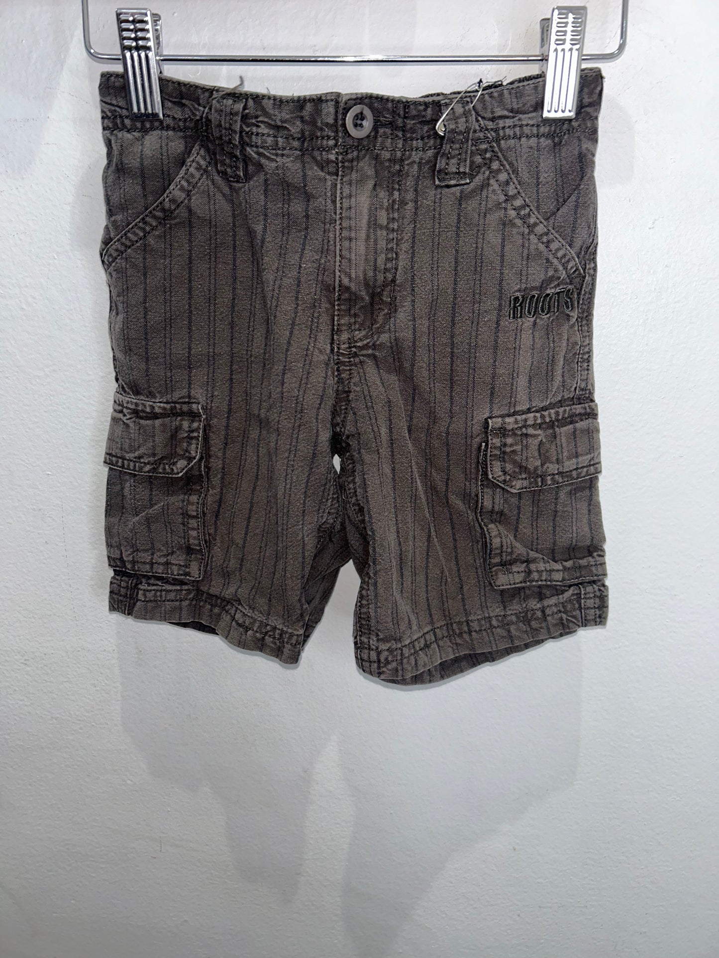 Grey vertical stripes shorts 4y