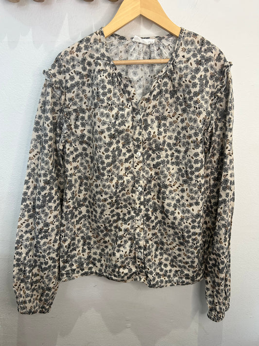 Mango floral shirt blouse 13-14y