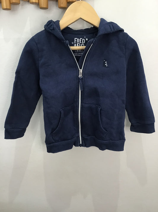 Sweatshirt blue dino detail 12-18m