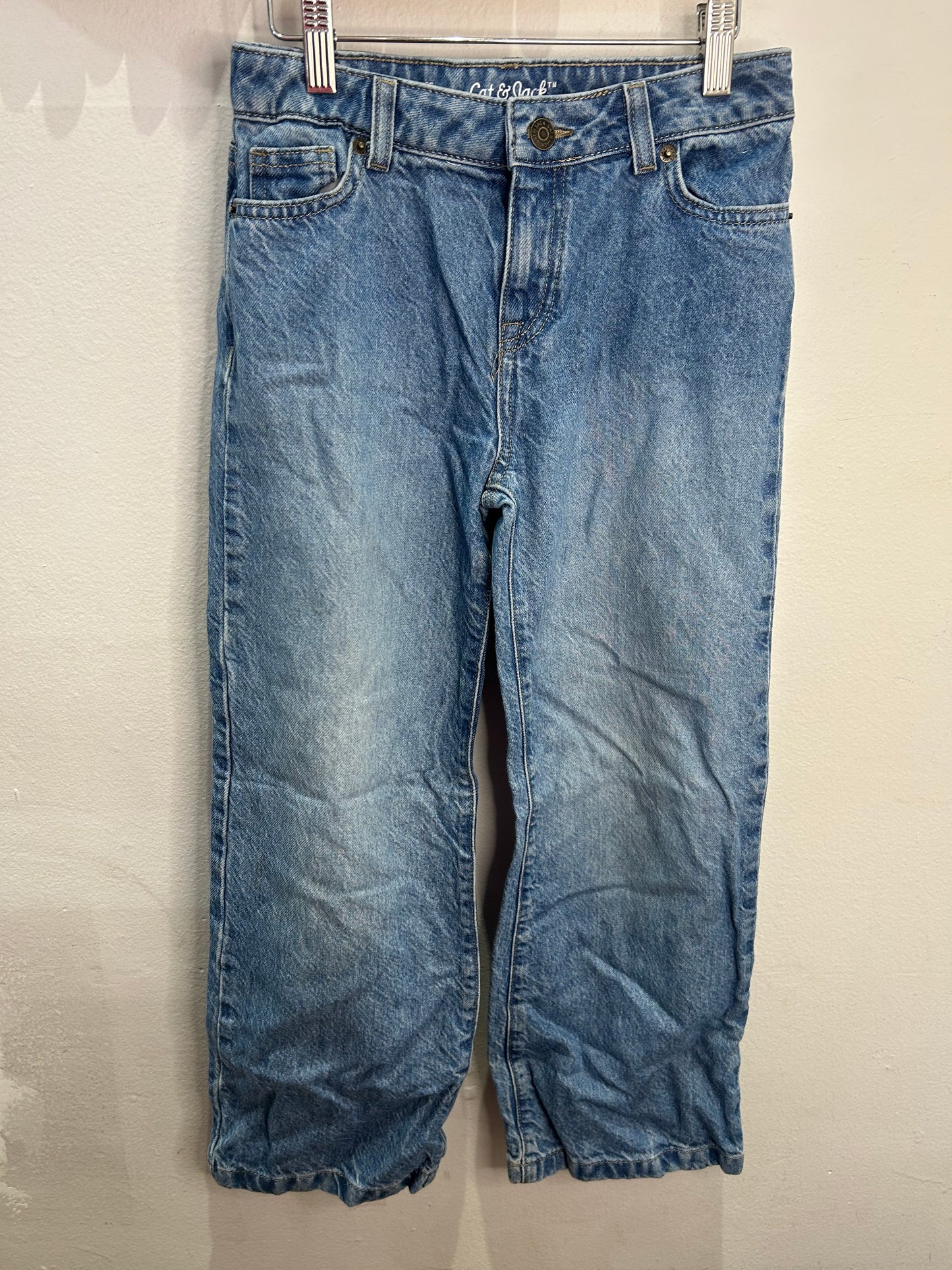 Blue wide leg jeans 10y