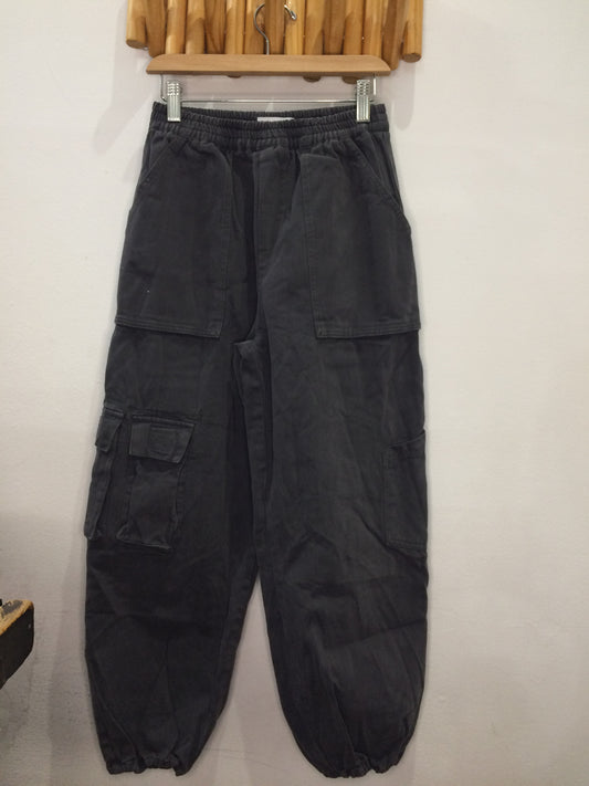 Grey baggy cargo pants 13-14y