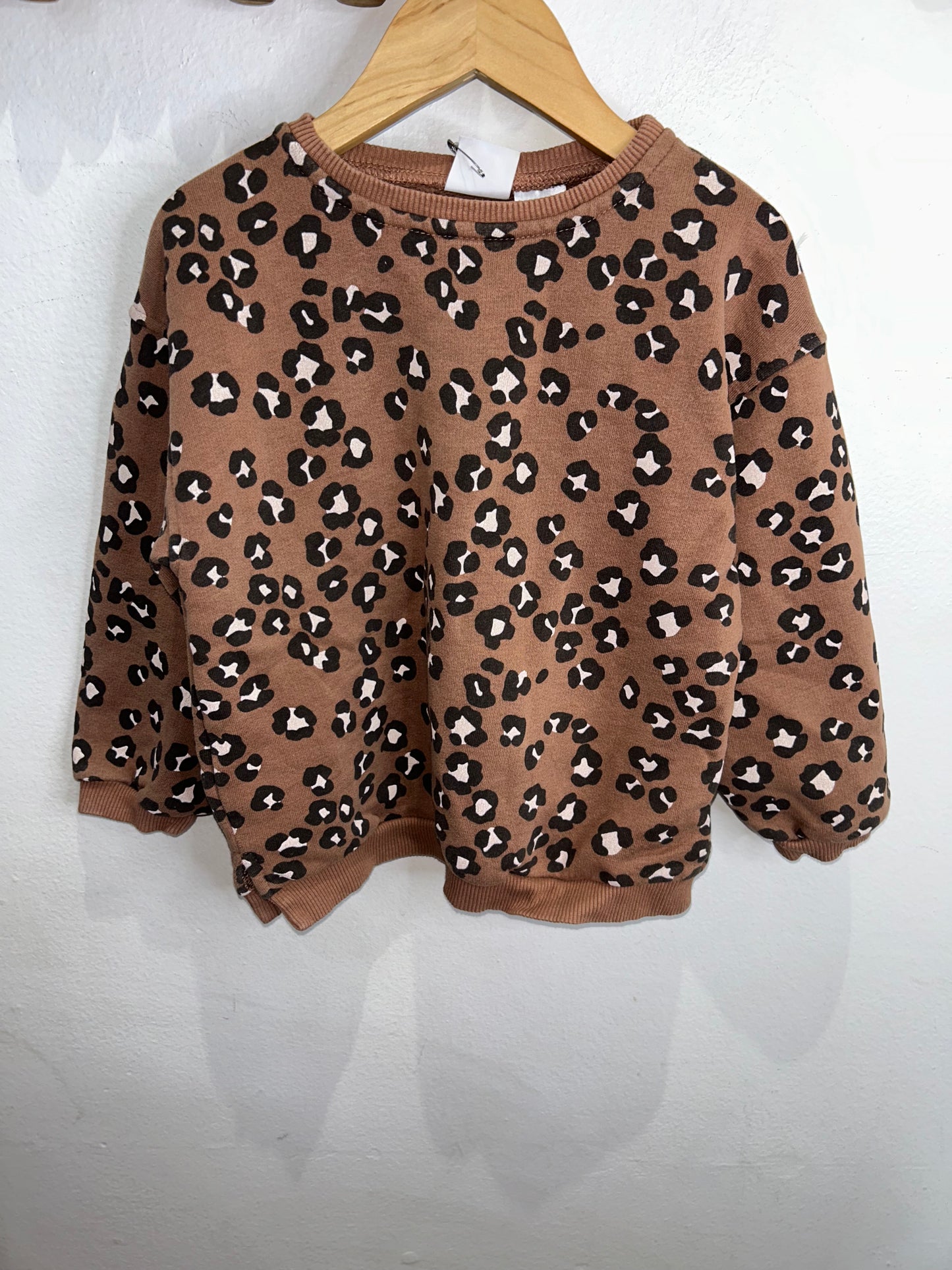 Leopard pullover 4-5y