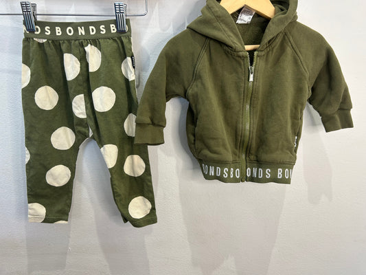 Bonds Australia green set 6-12m