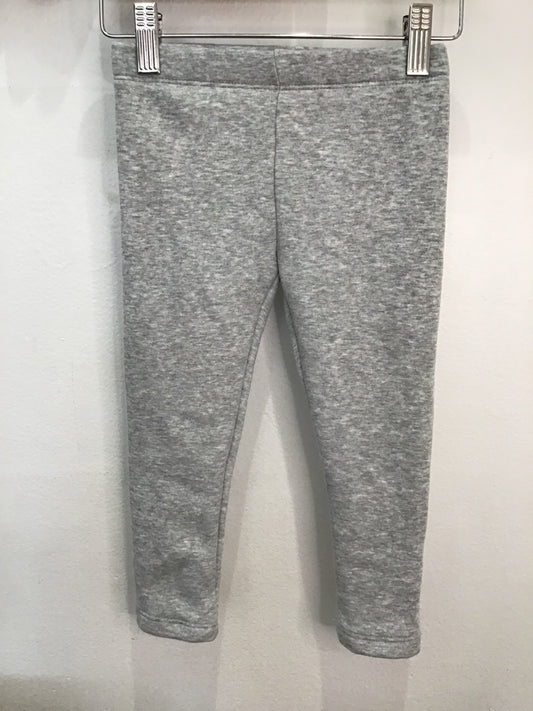 Fleece lined grey leggings 3y