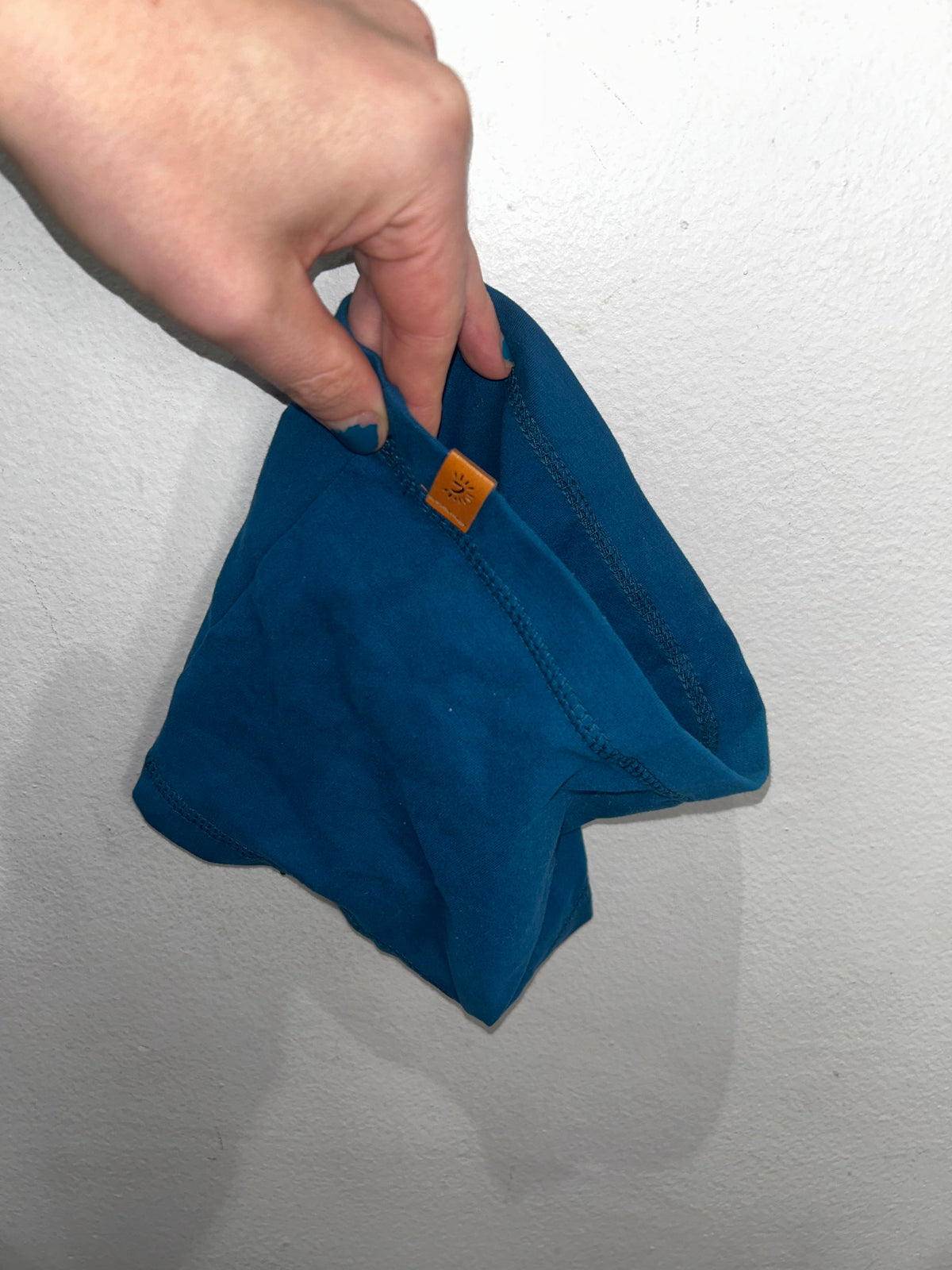 Teal cotton circle scarf 18m-5y