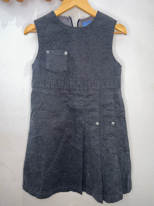 Black denim skirt romper 8y