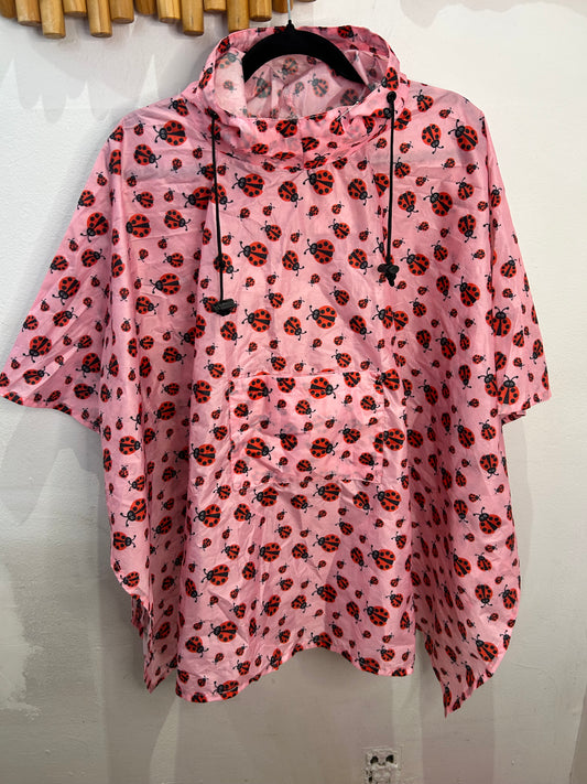 Ladybugs kids poncho 6-12y