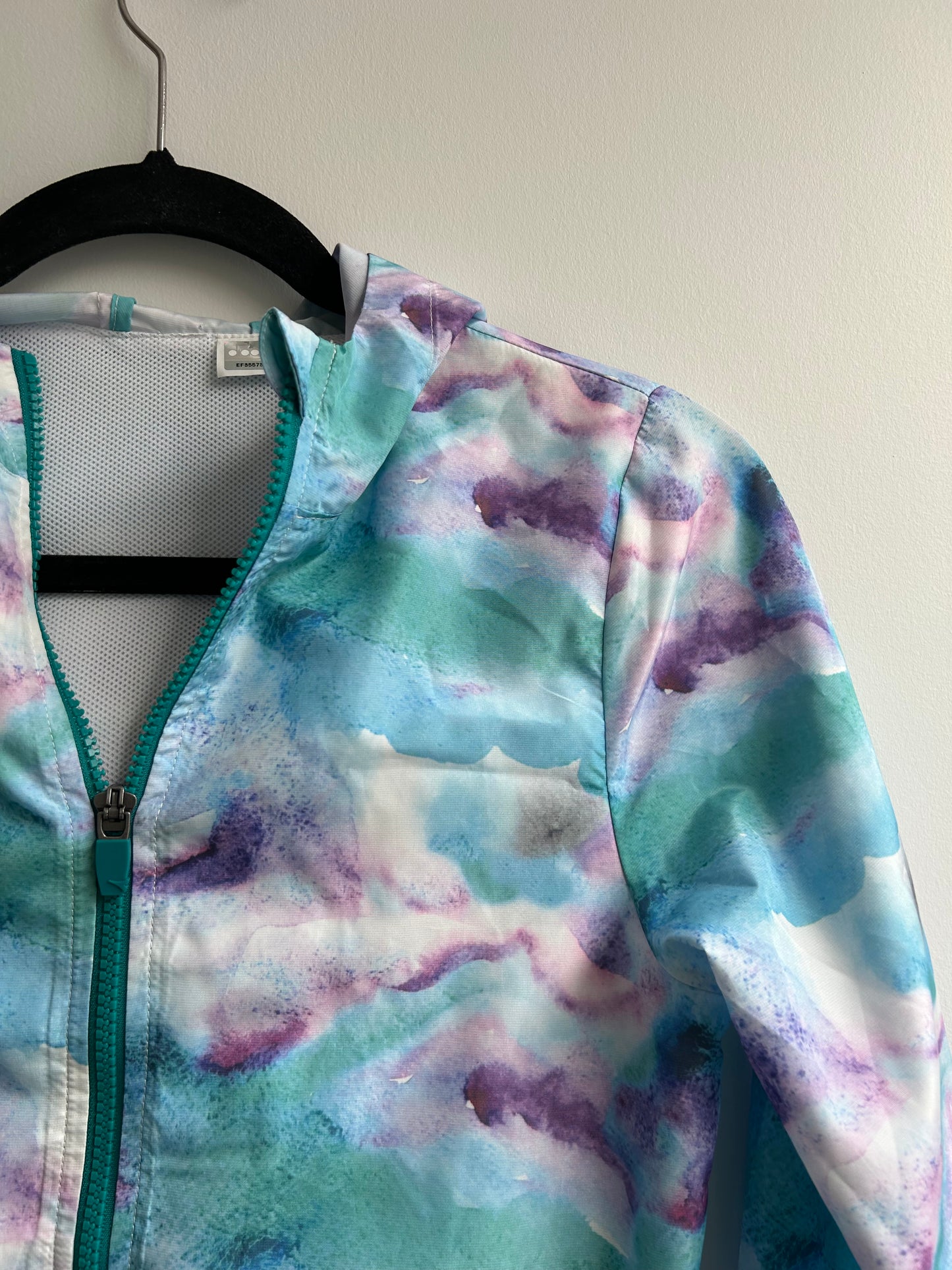 Diadora rain jacket and windbreaker tiedye 12y