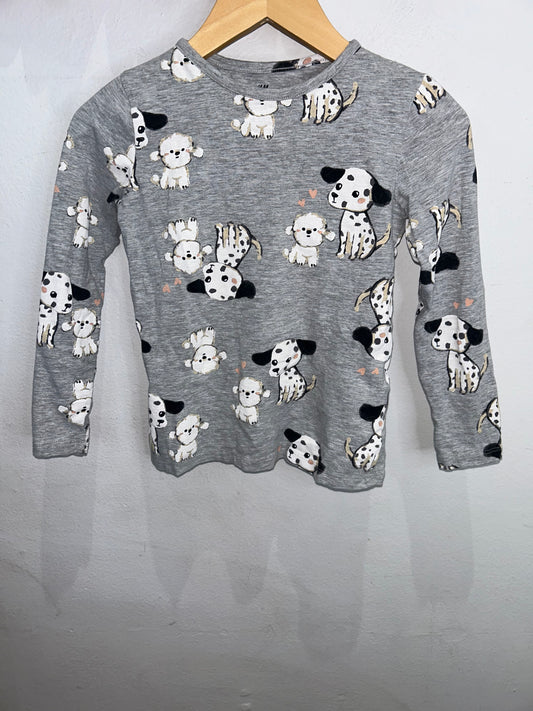 Puppies grey longsleeve 4-6y