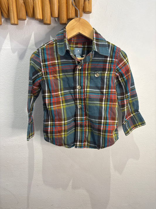 Checkered dress shirt 18-24m