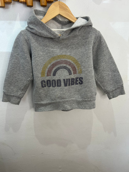 Minimioche good vibes hoodie 1-2y**