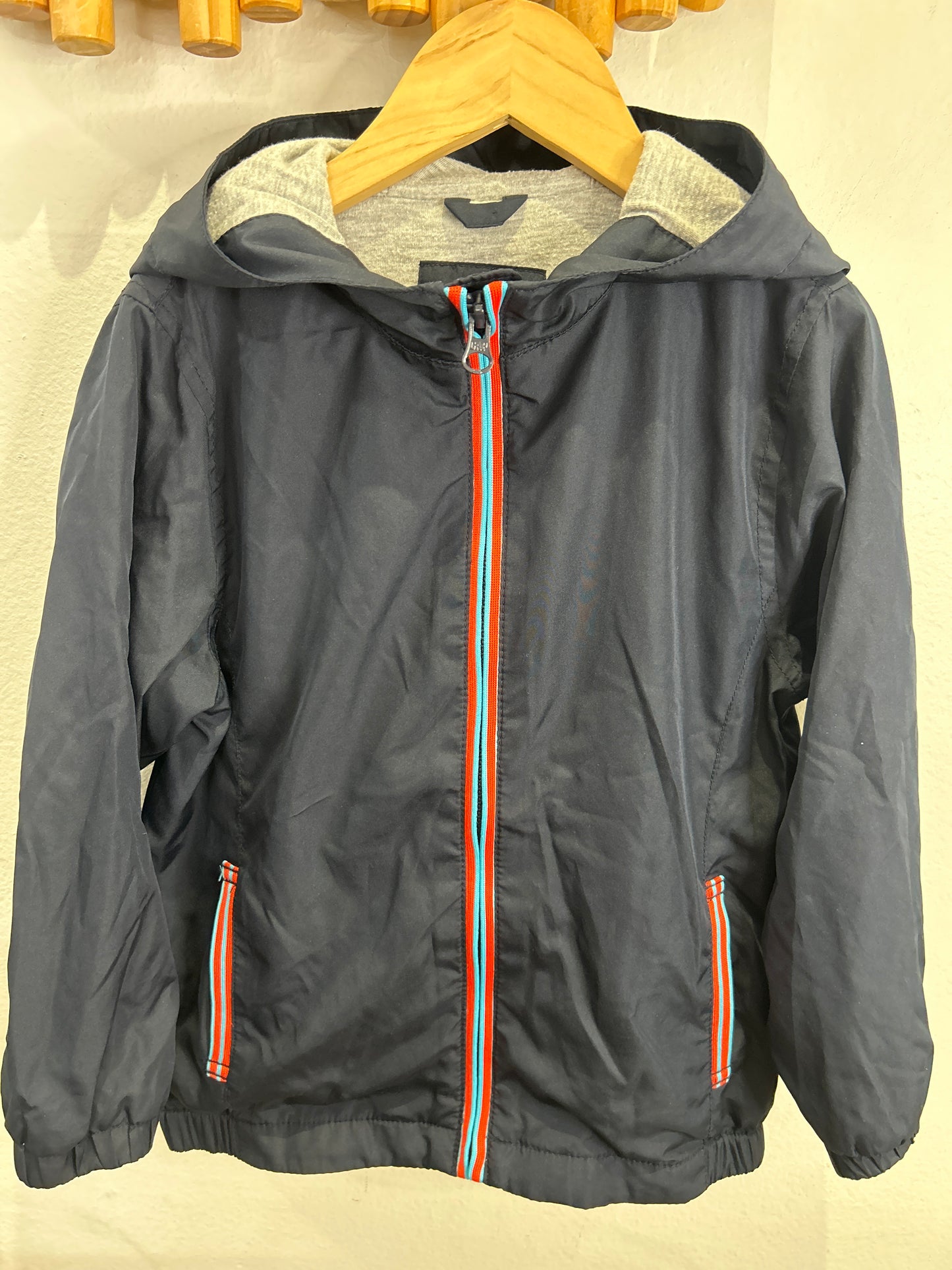Cotton lined zipper detail jacket 5y