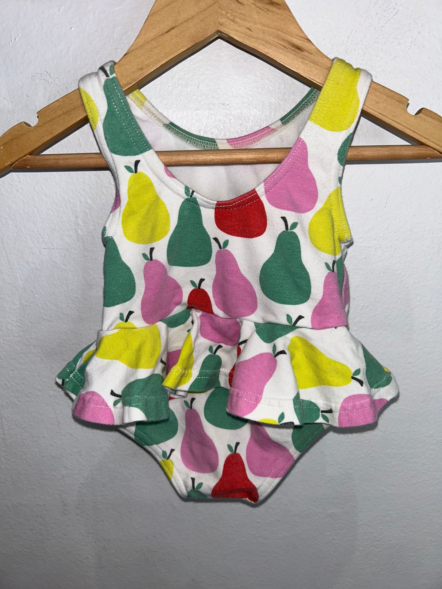 Mini Boden pears bodysuit romper 3-6m
