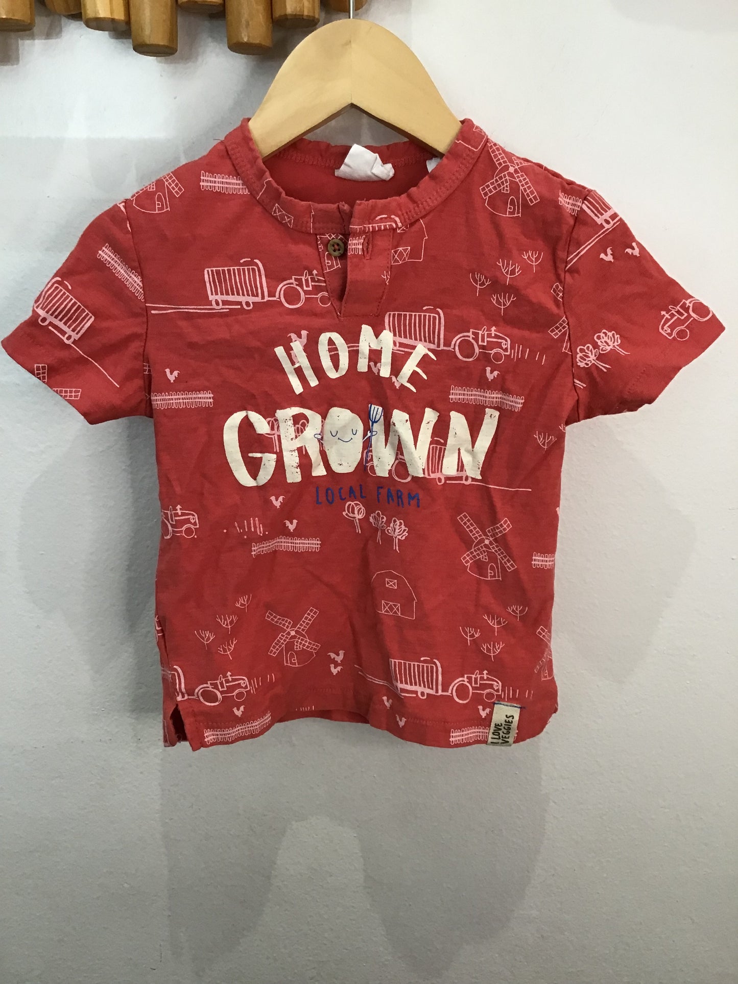 Tee homegrown henley 12-18m