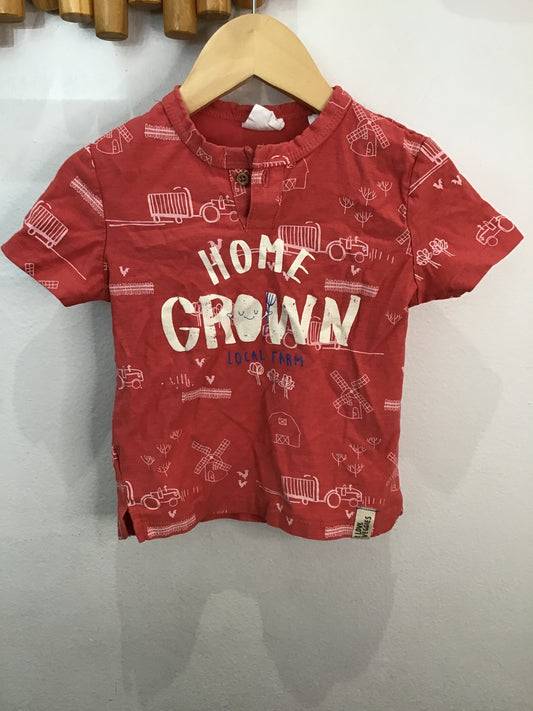 Tee homegrown henley 12-18m
