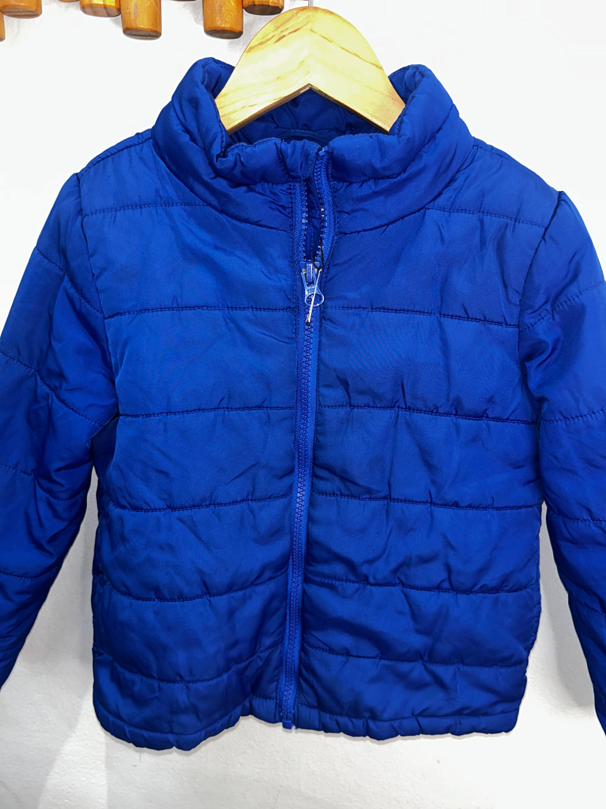 Bright blue lightweight puffer 5y