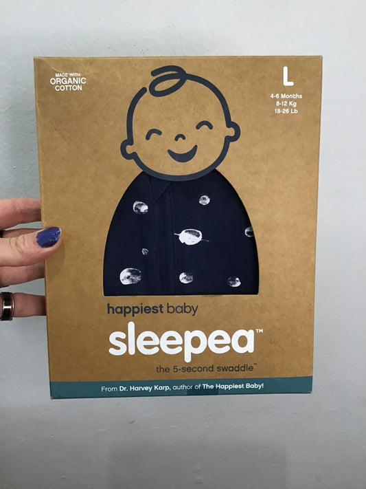 Happiest Baby swaddle blue 4-6m