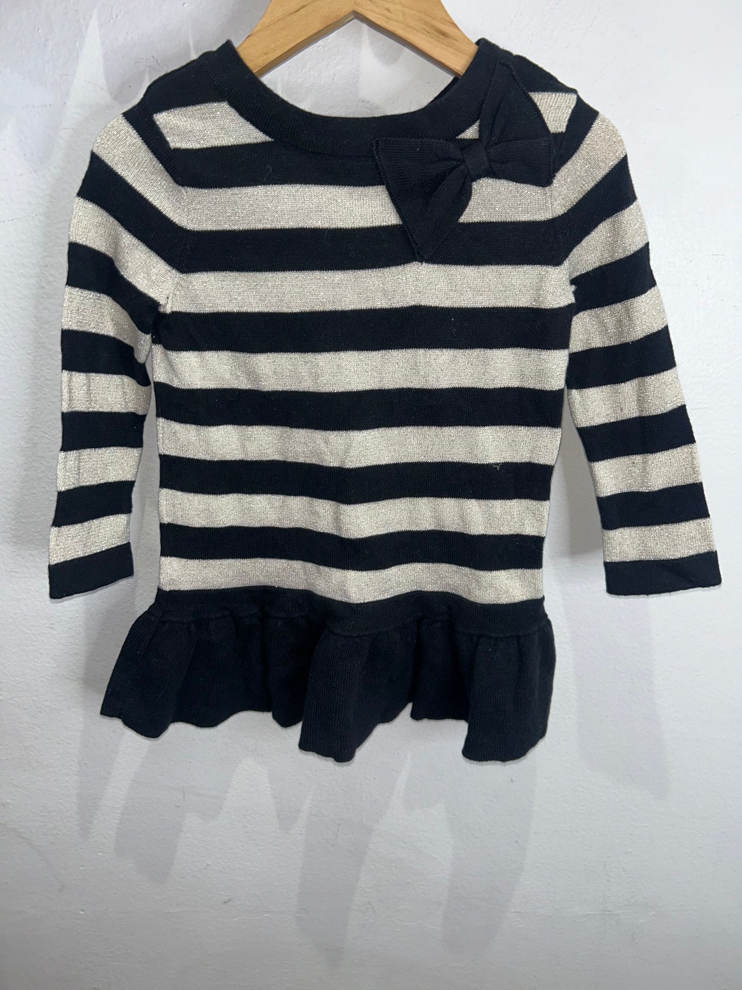 Black sparkly sweater dress 12-18m