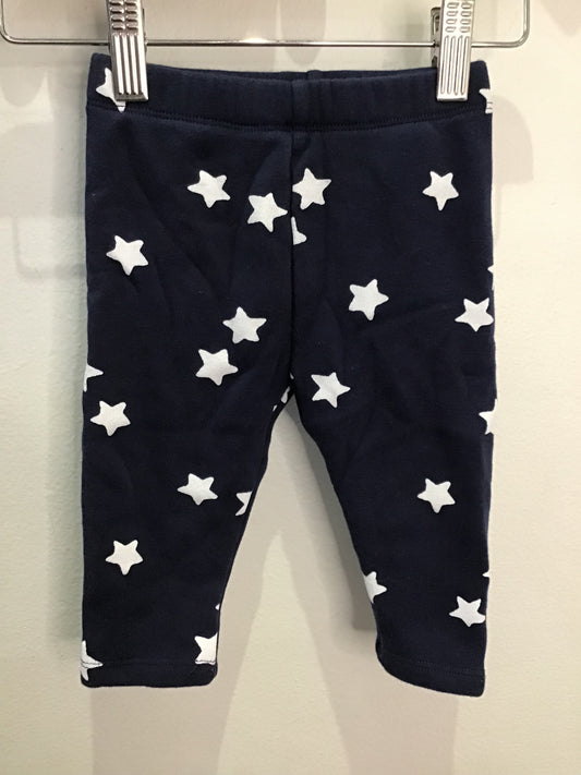 Fleece lined star leggings 6-12m