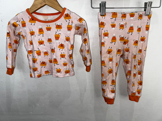 Candy corn pyjama 6-12m