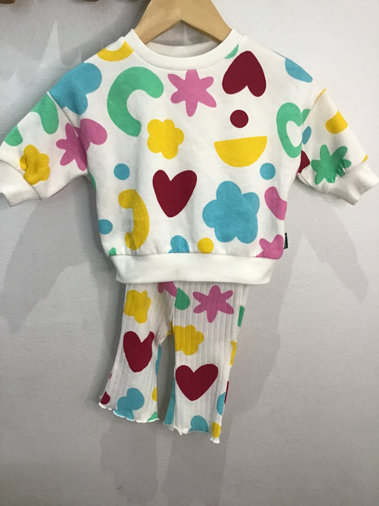 Crayola colours sweater set 0-3m NEW