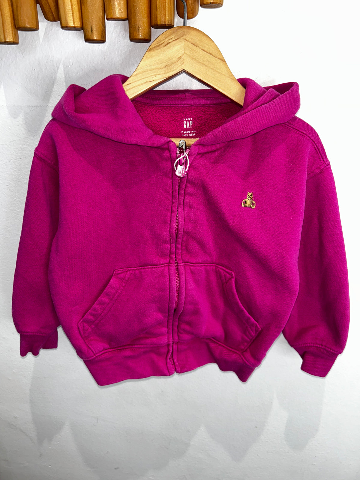 Hot pink sweatshirt 2y
