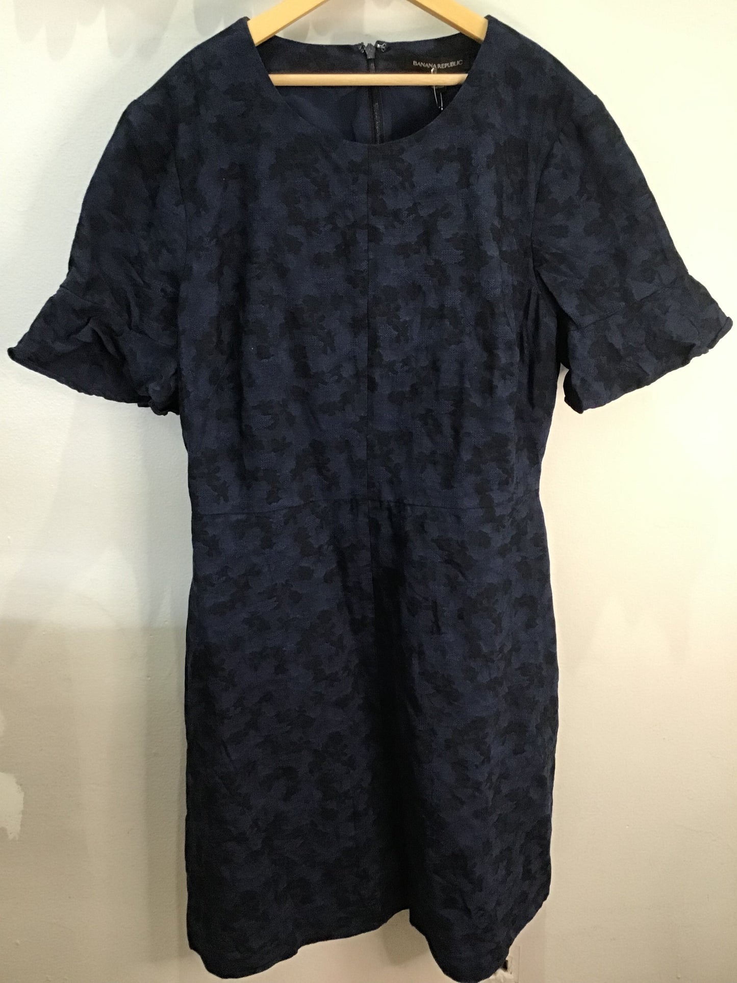 Banana Republic blue print dress- size 14