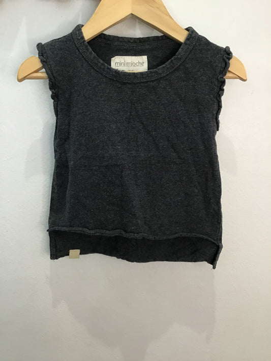 Tee Minimioche frilly sleeve 12-18m