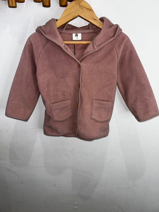 Pink fleece 12-18m