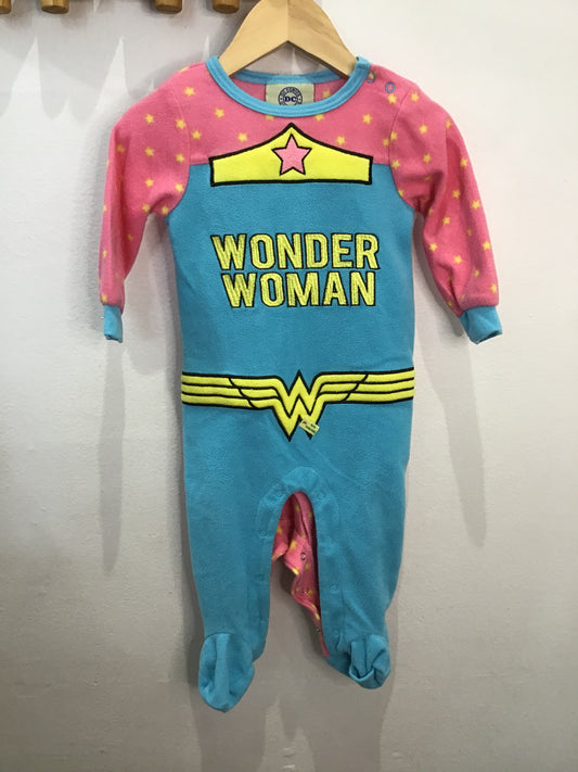 Wonder woman fleece sleeper costume 6-12m