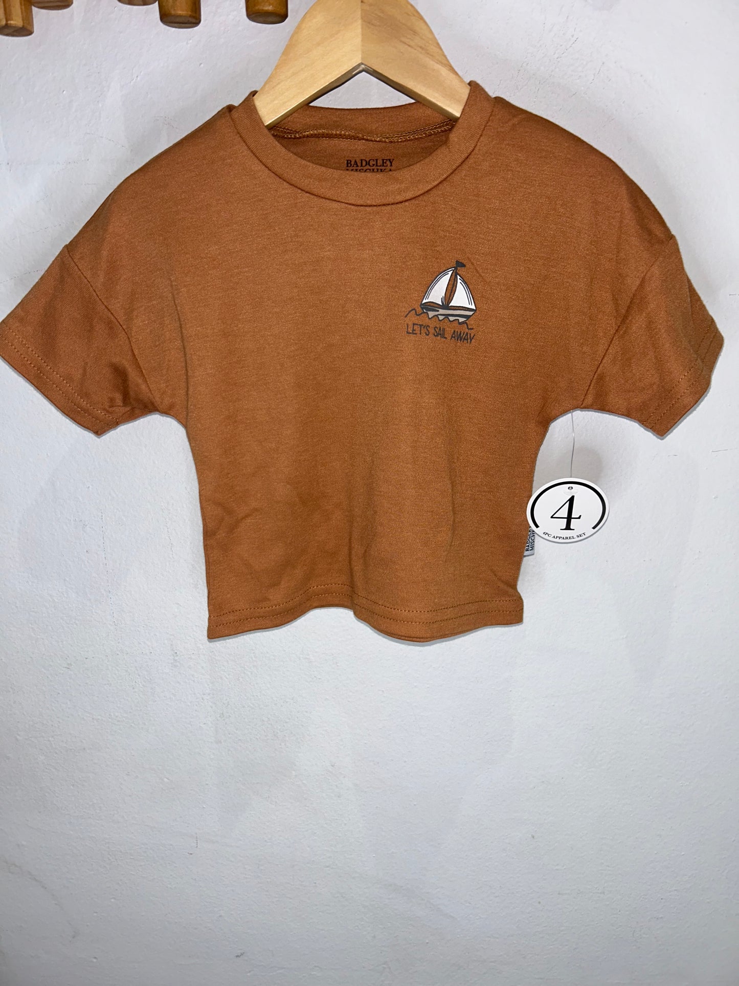 Brown Shorts and Tee Set 9-12m