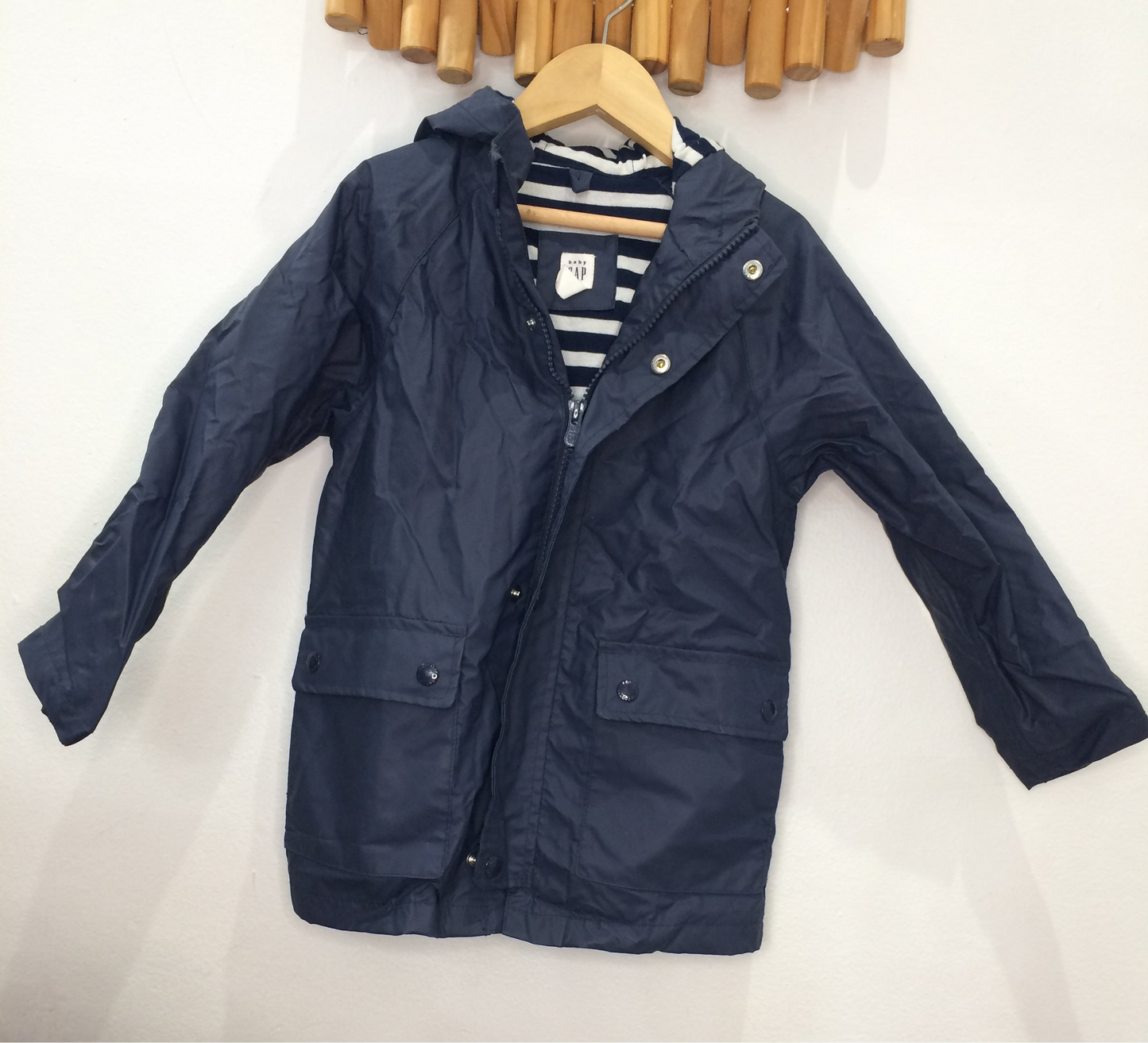 Dark blue rain jacket 5y