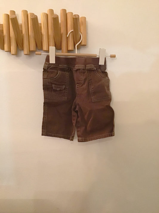 Brown cargo shorts 4y