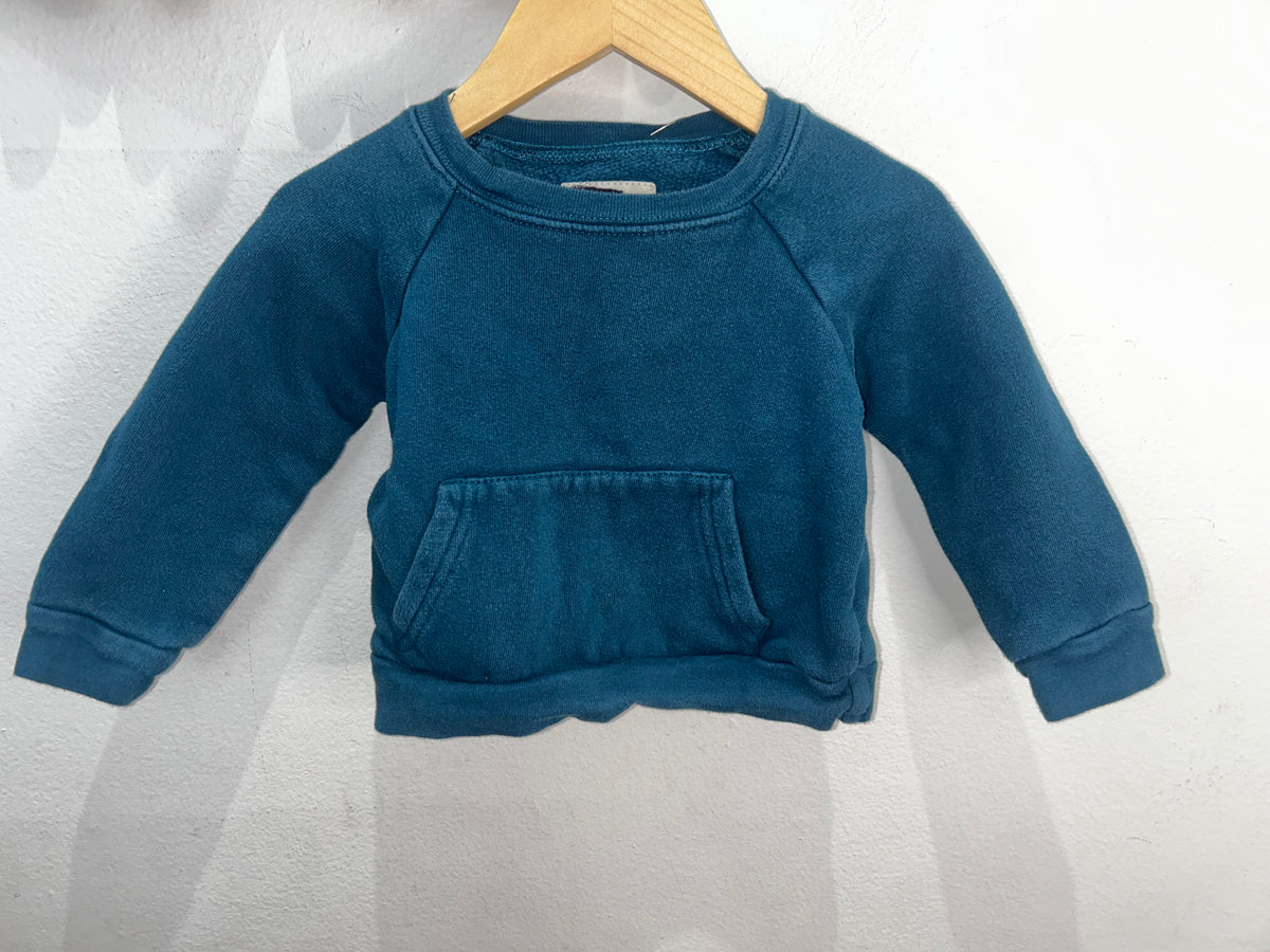 Minimioche teal pullover 12-18m*