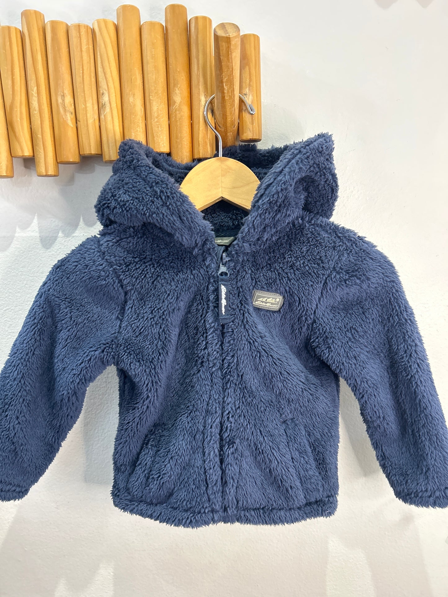 Eddie Bauer furry sweatshirt 18m NEW