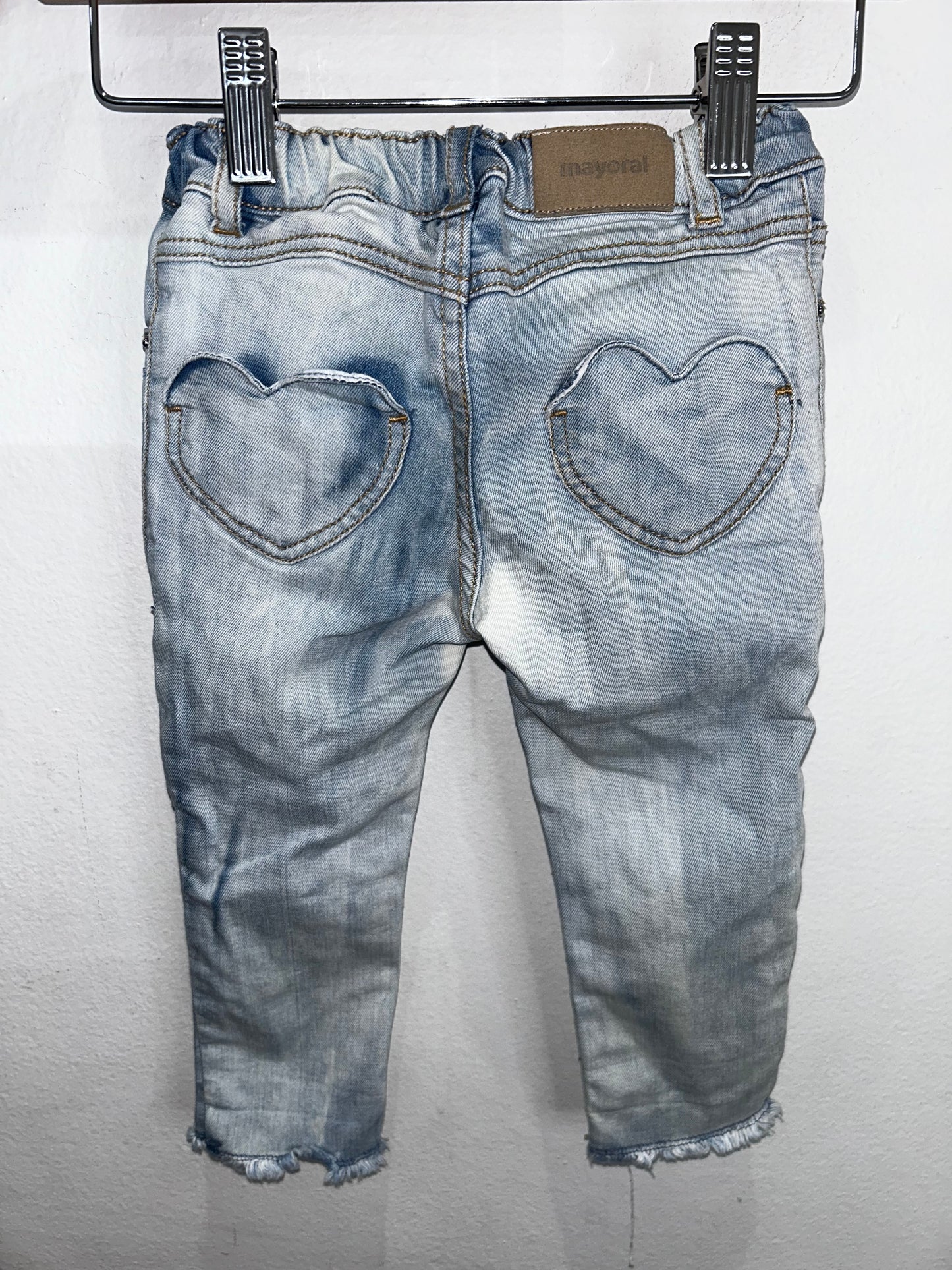Doily detail jeans 18m