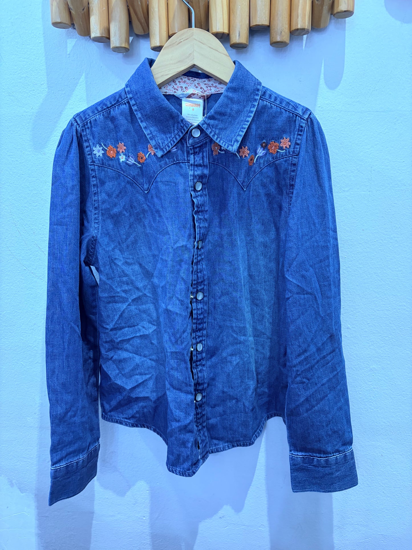 Western style denim shirt 8y
