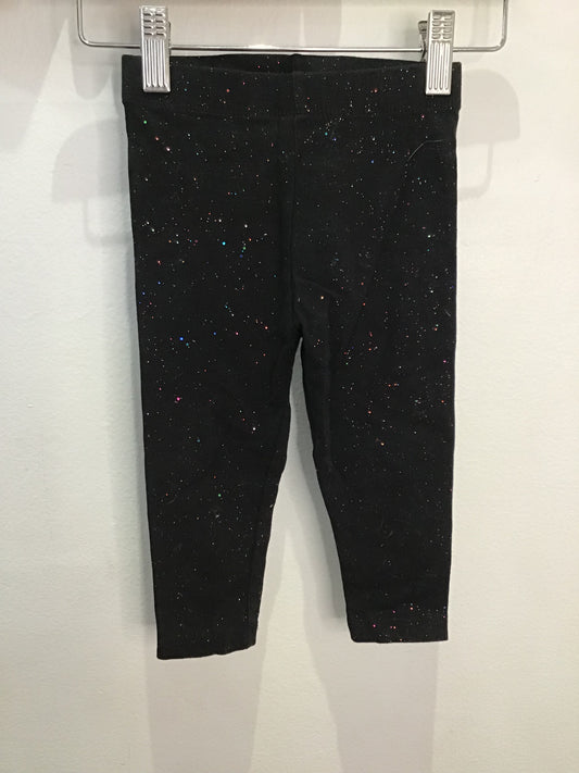 Black sparkly leggings 12-18m