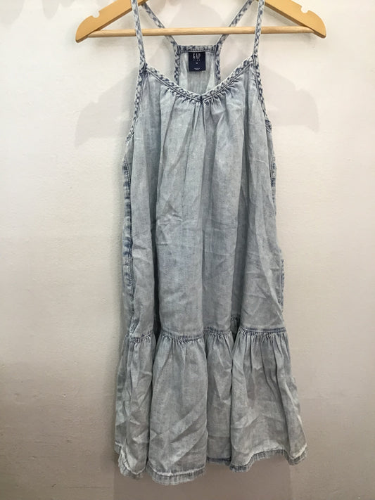 Dress lightwash chambray 8-9y