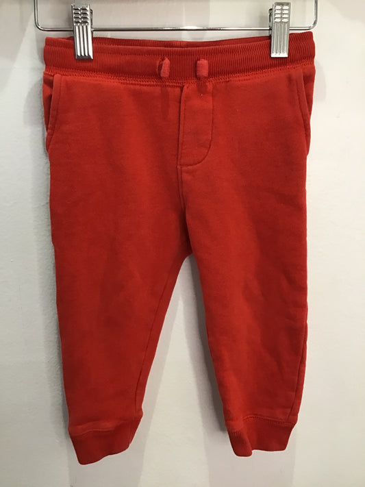 Red joggers 18-24m