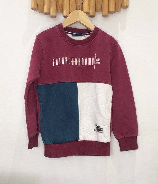 Tricolour future pullover 6-7y