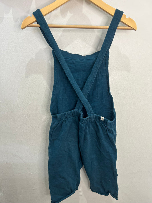 Minimioche teal shorty romper 5-6y