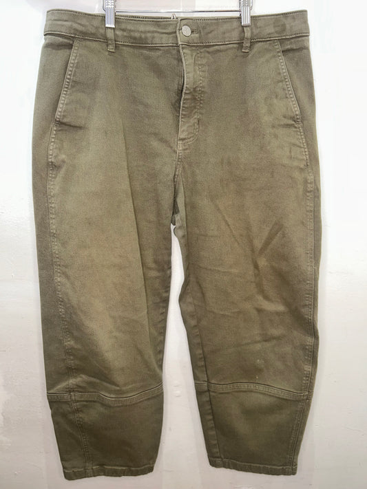 Everlane wide leg olive jeans - adult size16