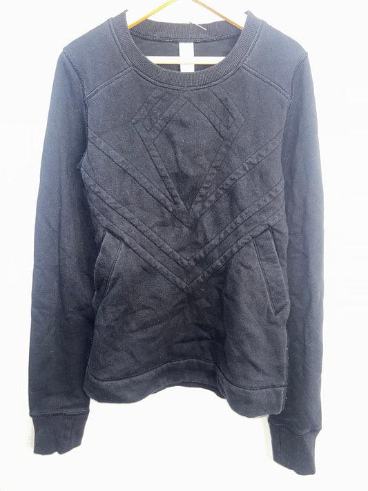 Ivivva black quilted pullover 14y