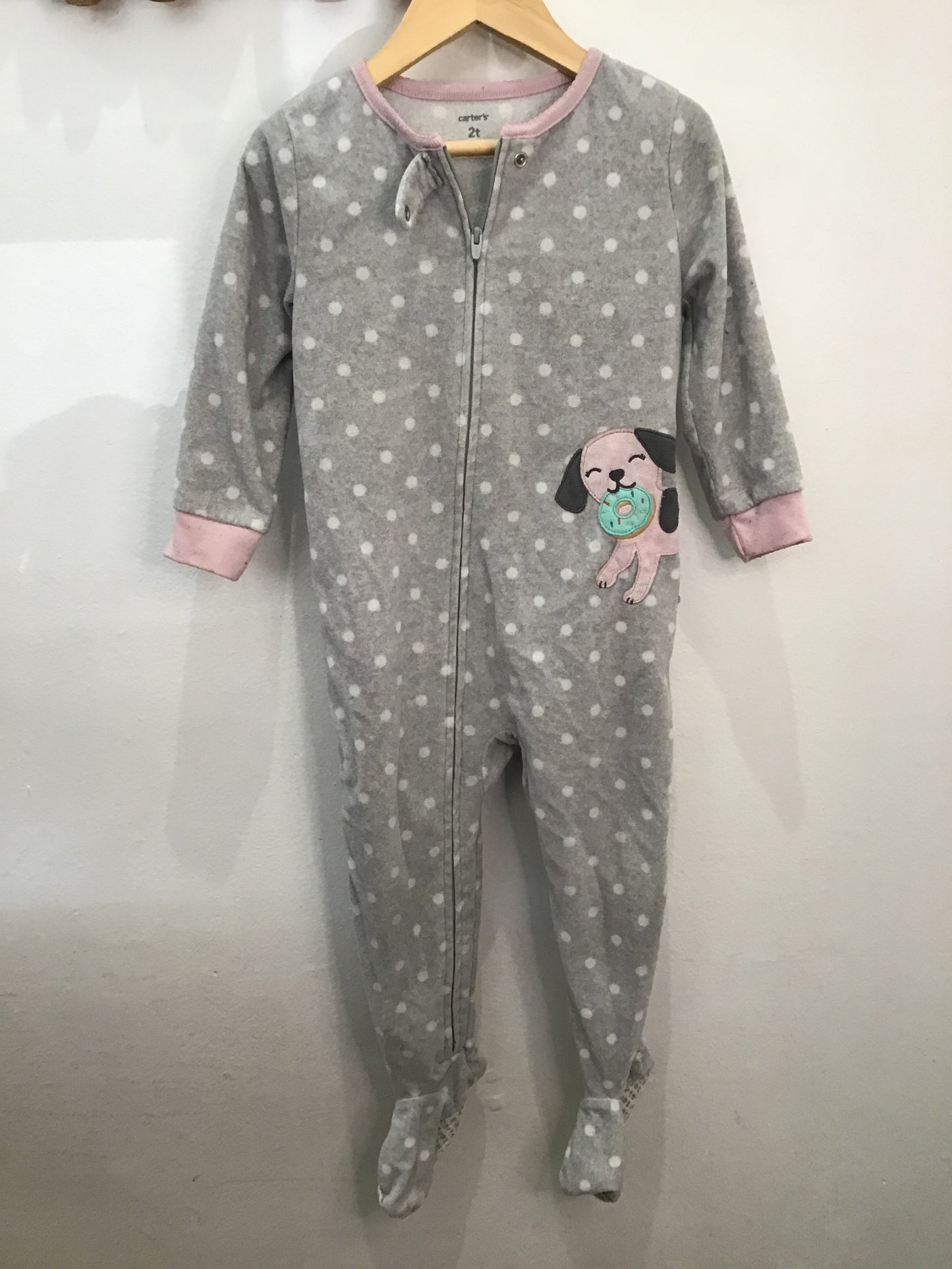 Fleece dog donut sleeper 2y